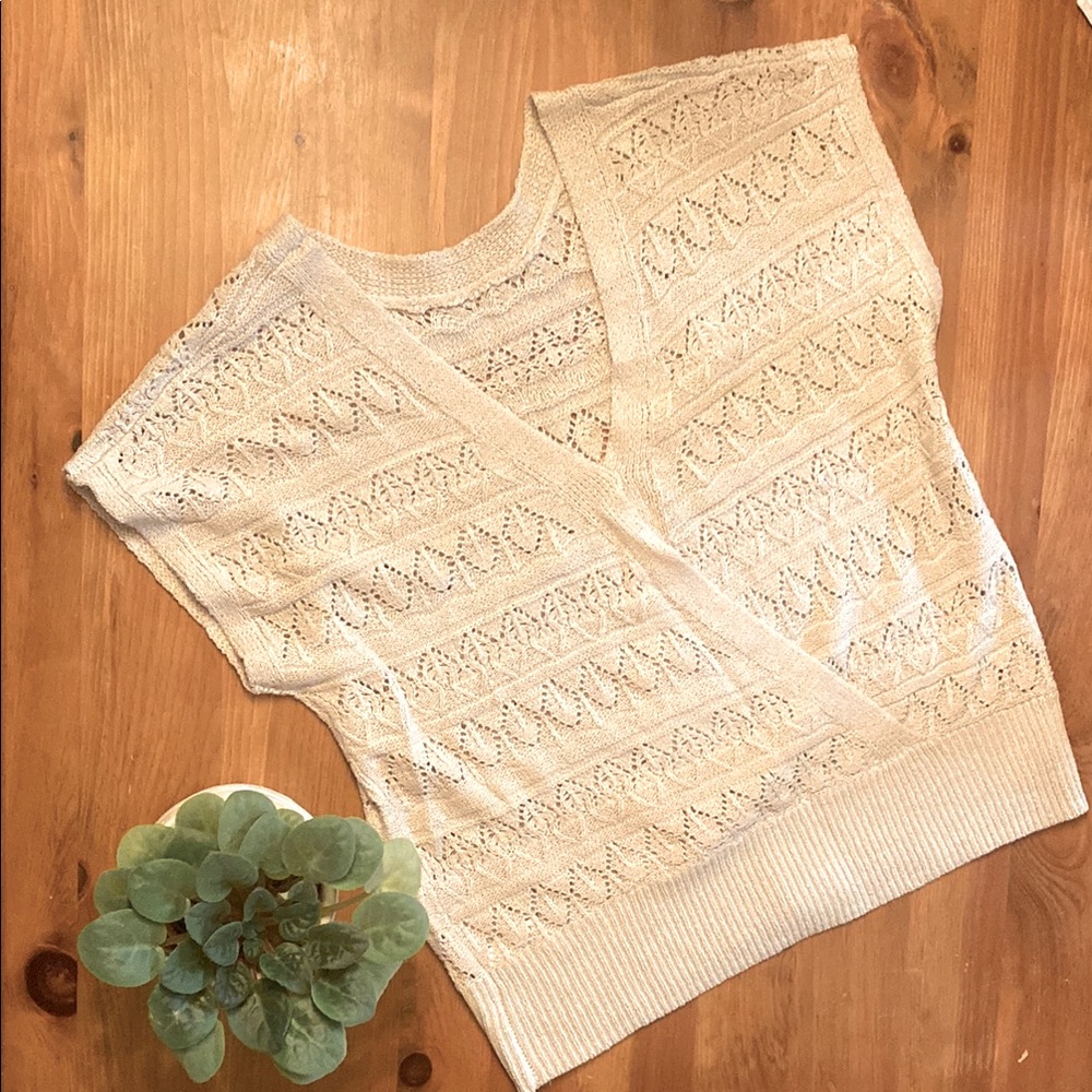 Cream Knit Wrap Top - Maurice’s